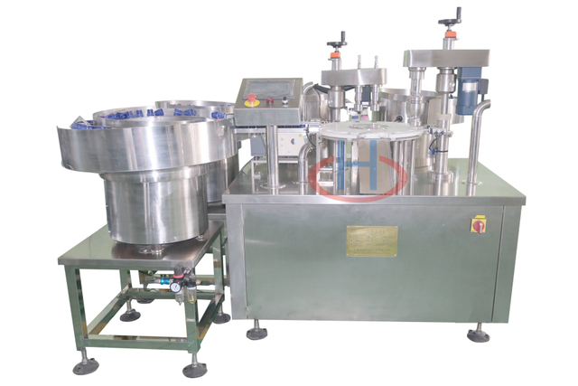 Combination Cap Screwing Machine, Cap Loading And Screwing Machine