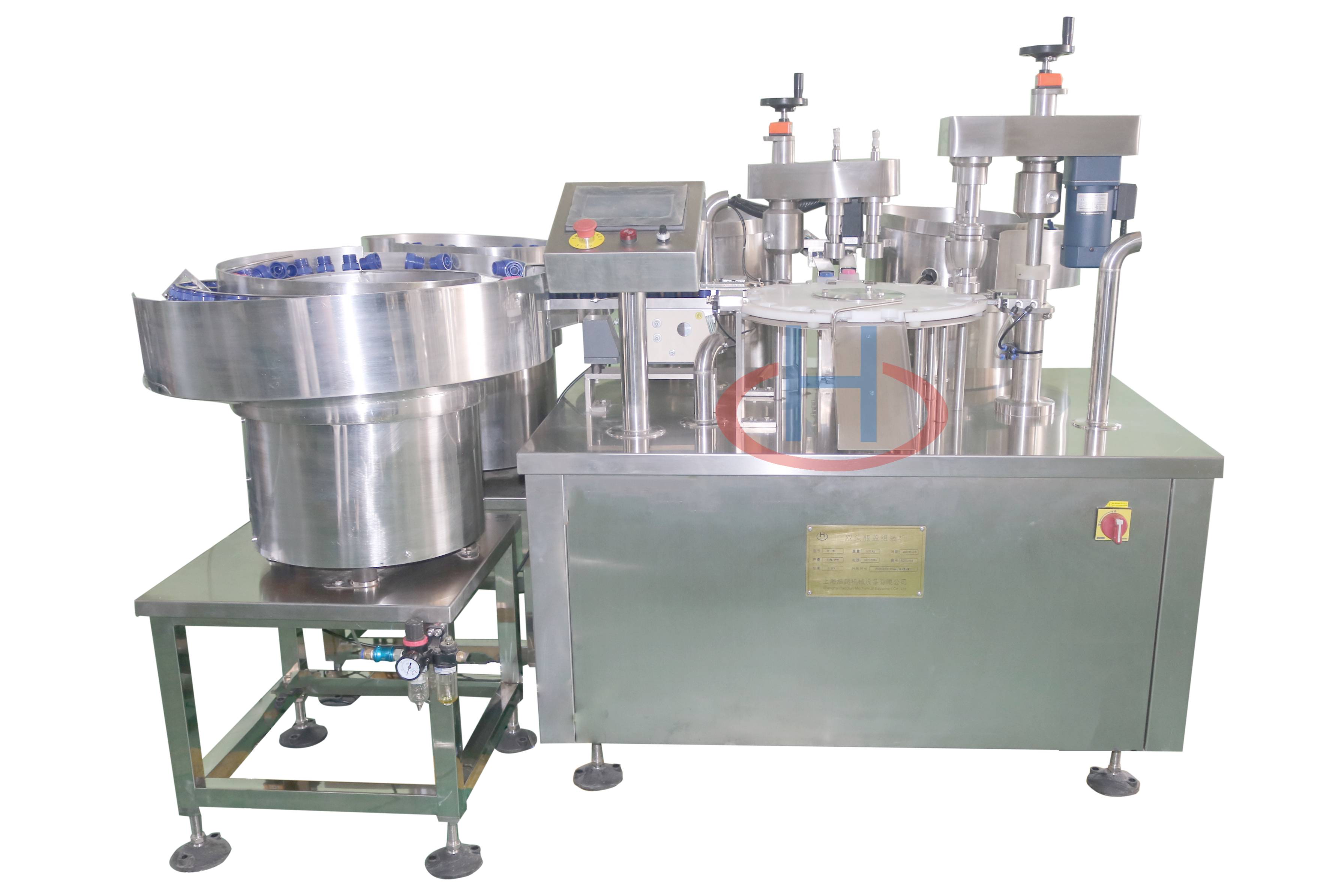 Combination Cap Screwing Machine, Cap Loading And Screwing Machine