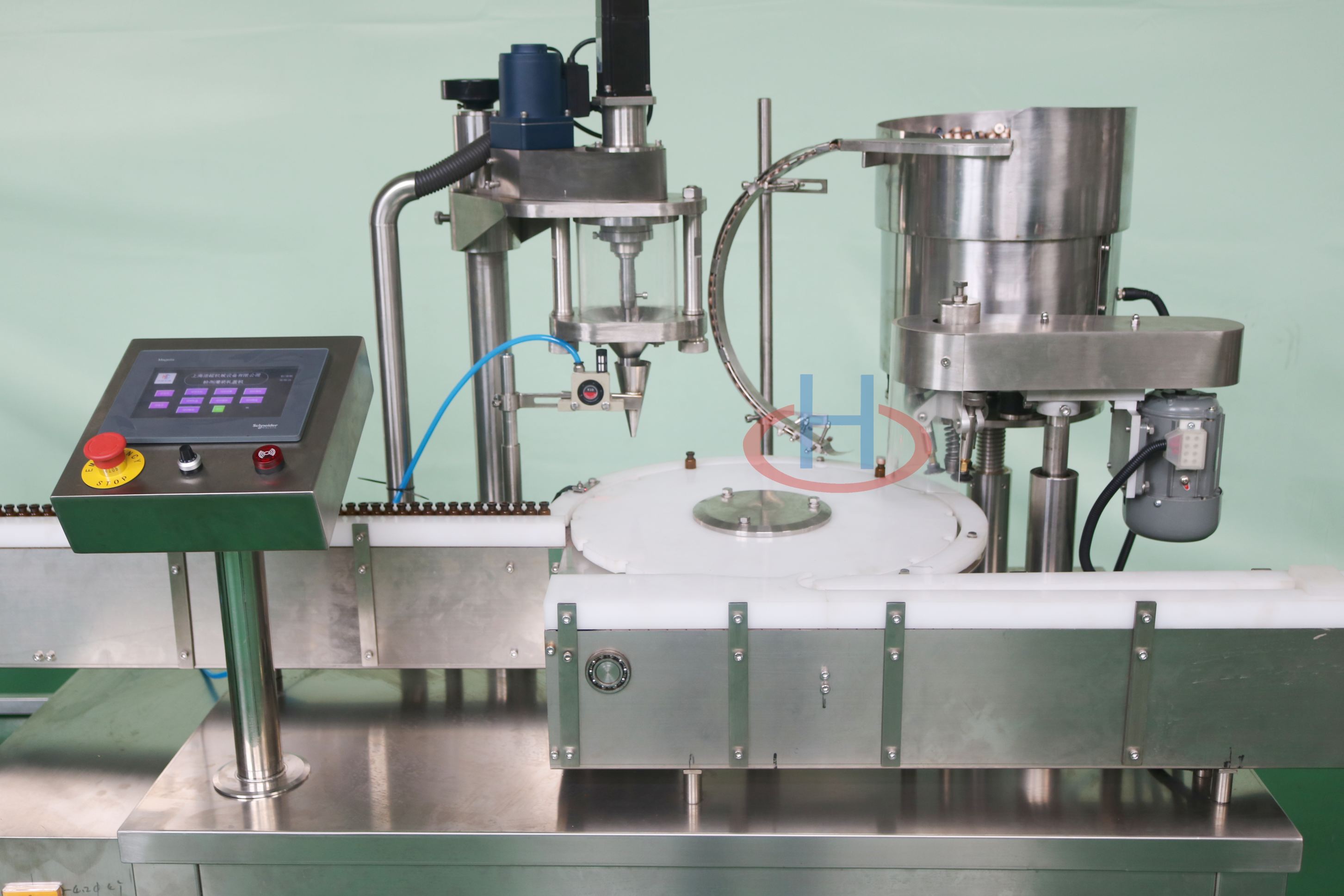 Single Station Powder Filling And Capping Machine